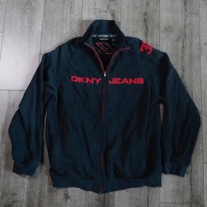 DKNY Jeans zip up mock neck sweatshirt